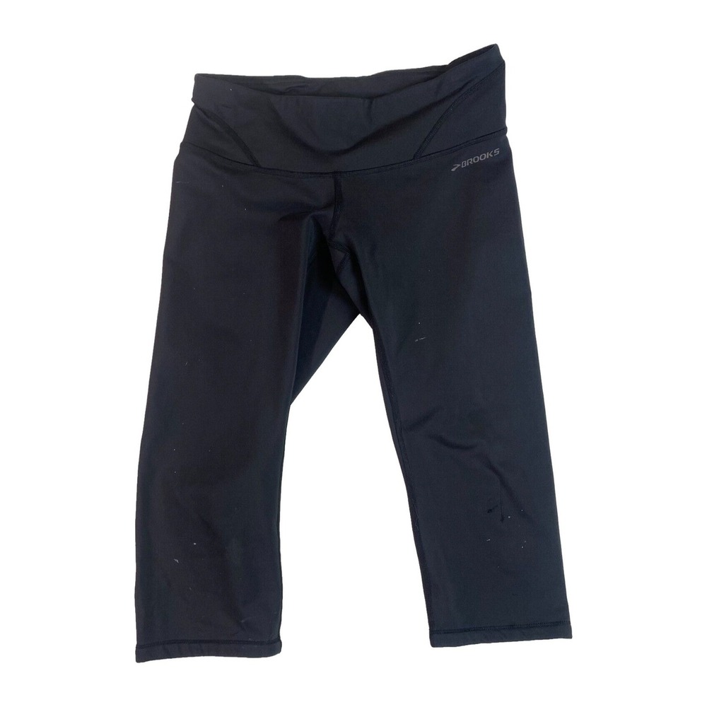 Brooks Pants Womens Medium Black Run‎ Running Happy Compression Stretch Fabric